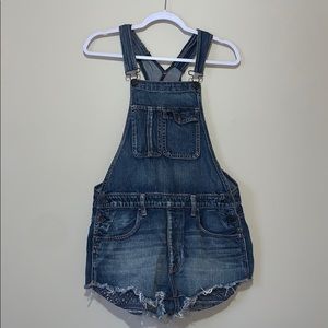American Eagle Jean Short Overalls